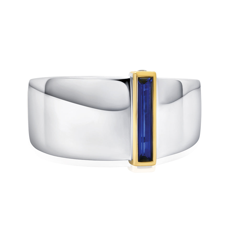 Men's Blue Sapphire Ring
