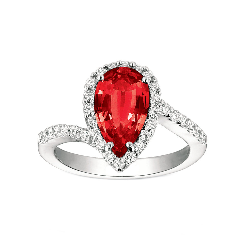 Chatham lab-grown ruby ring, style CR6637WRU