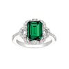 Emerald Ring-CR6647WEM