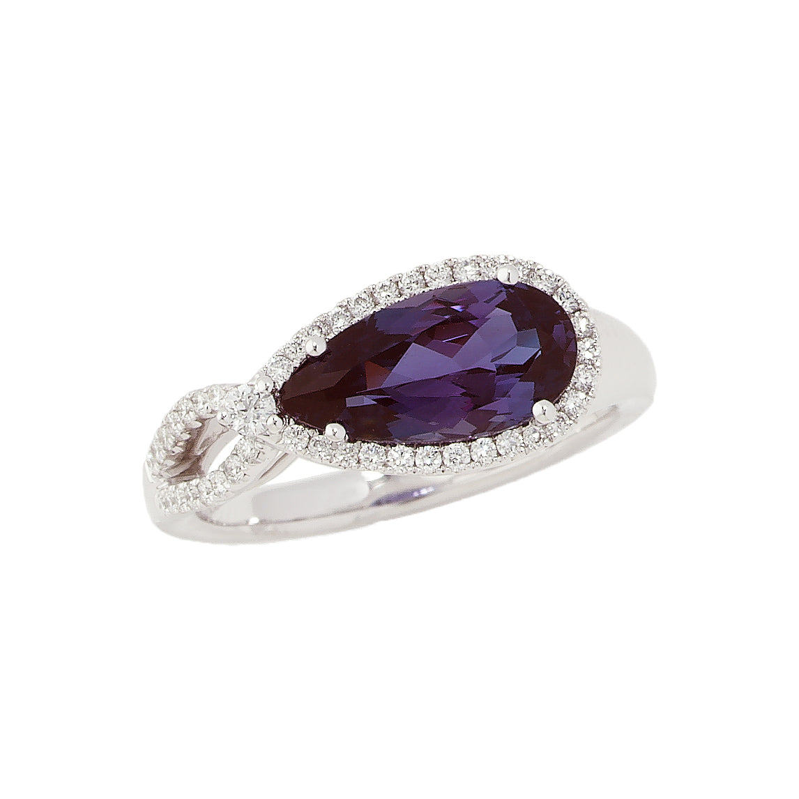 Chatham lab-grown alexandrite ring, style CR8228WAL