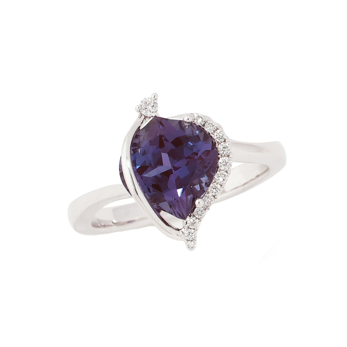 Chatham lab-grown alexandrite ring, style CR8252WAL