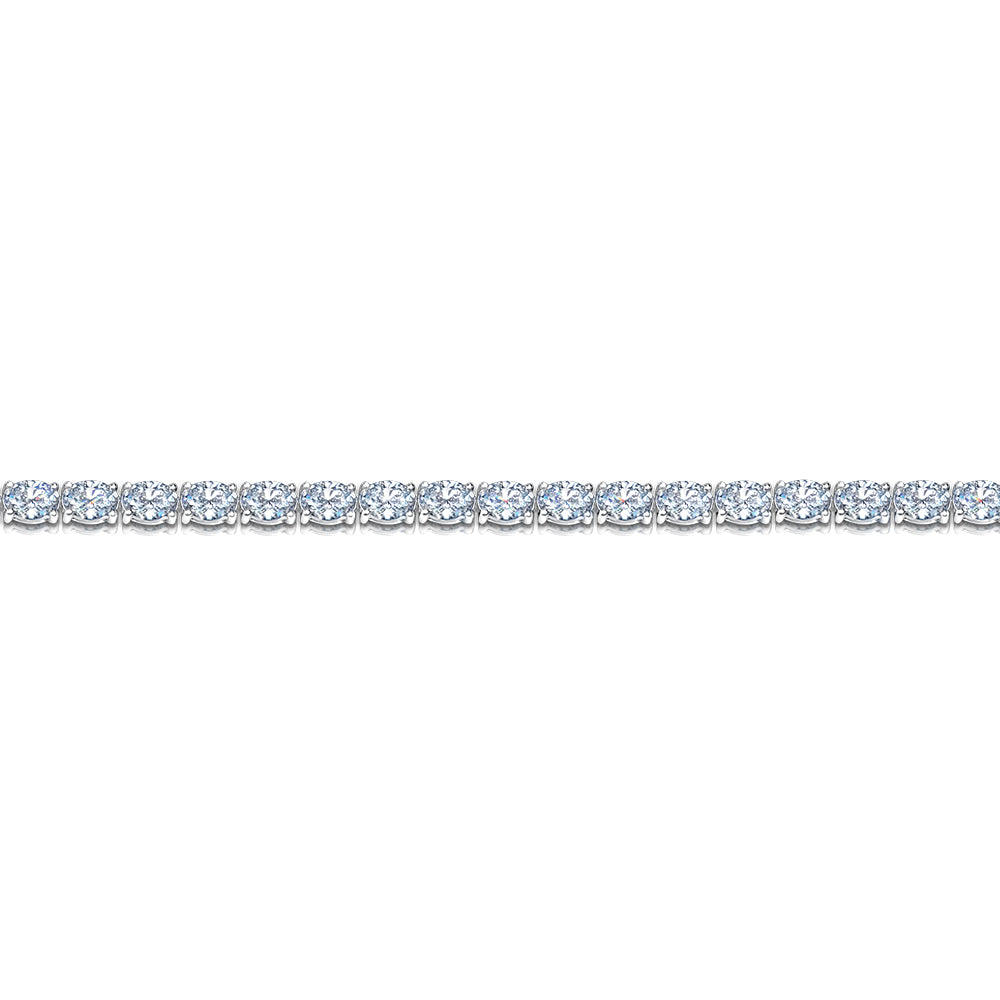 Oval Diamond Tennis Bracelet