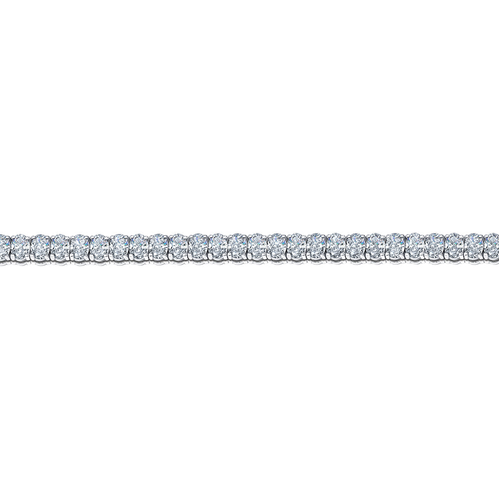 Oval Diamond Tennis Bracelet