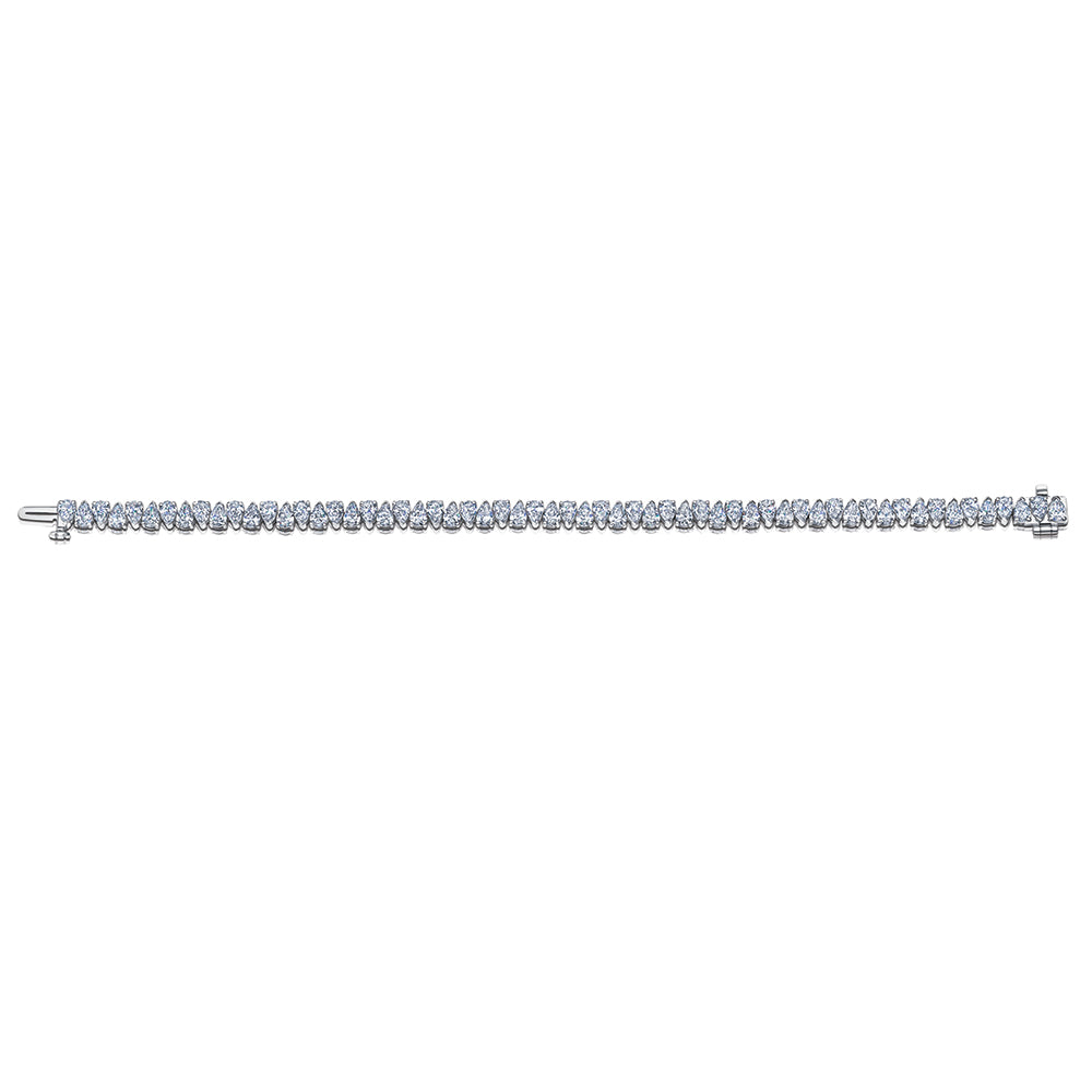 Pear Shape Diamond Tennis Bracelet