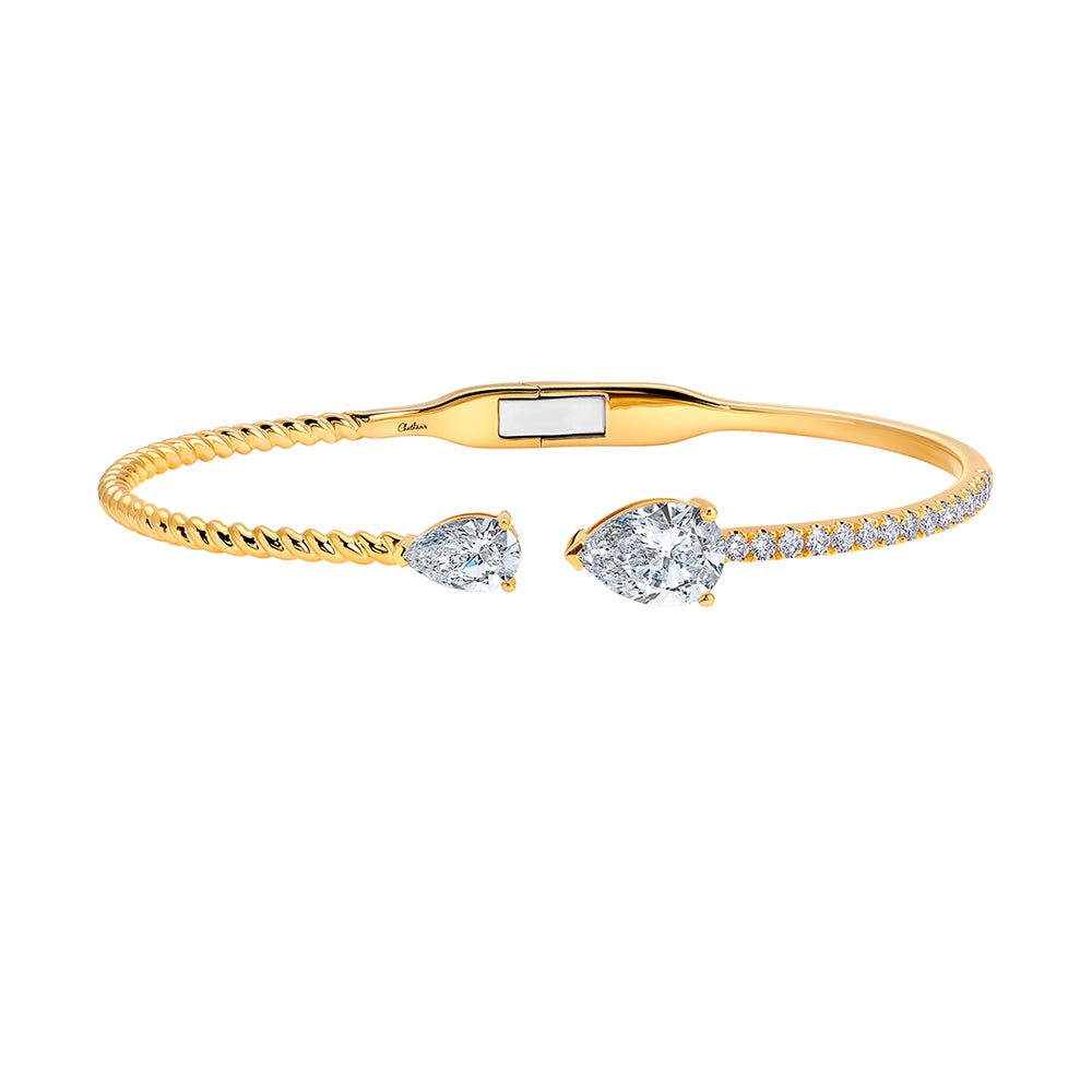 Chatham lab-grown diamond cuff, style FDC1299Y