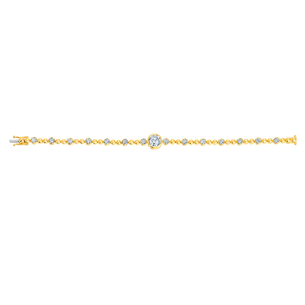 Diamond Bezel Tennis Bracelet