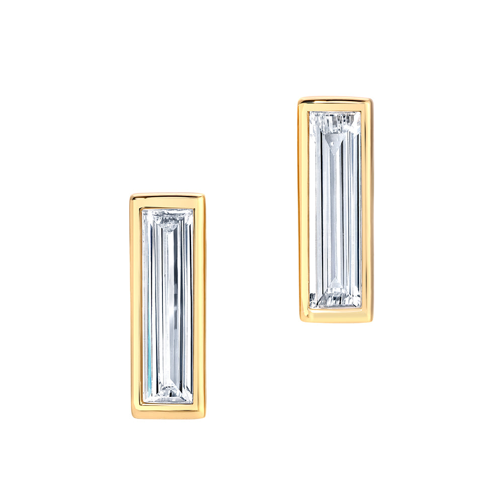 Chatham lab-grown diamond earrings, style FDE4999Y