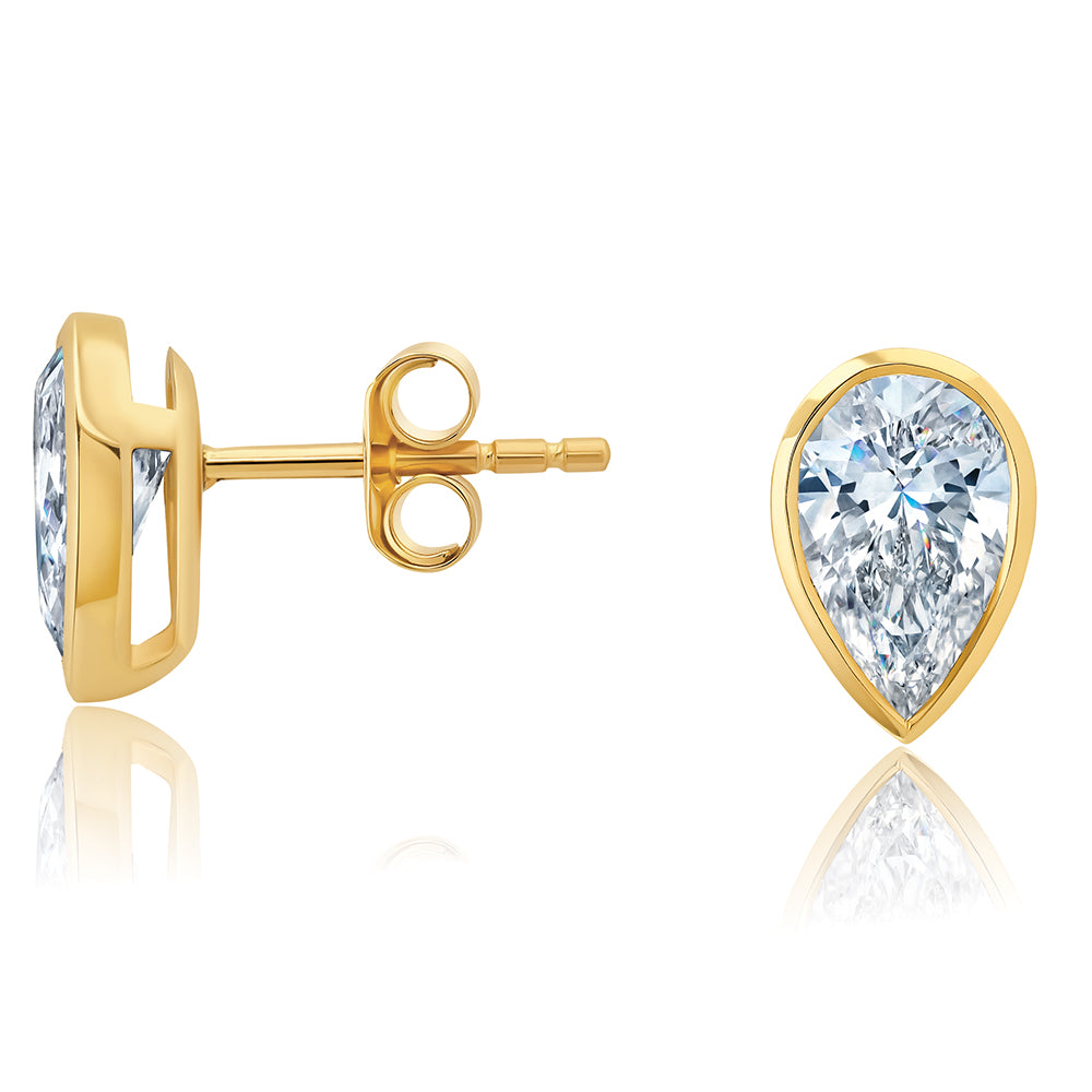 Pear Diamond Studs