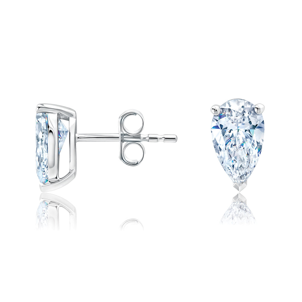 Pear Shape Diamond Studs
