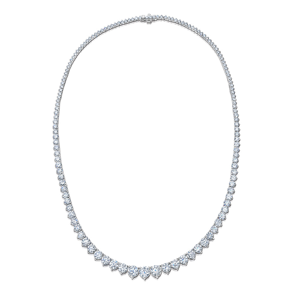 Graduated Diamond Tennis Necklace