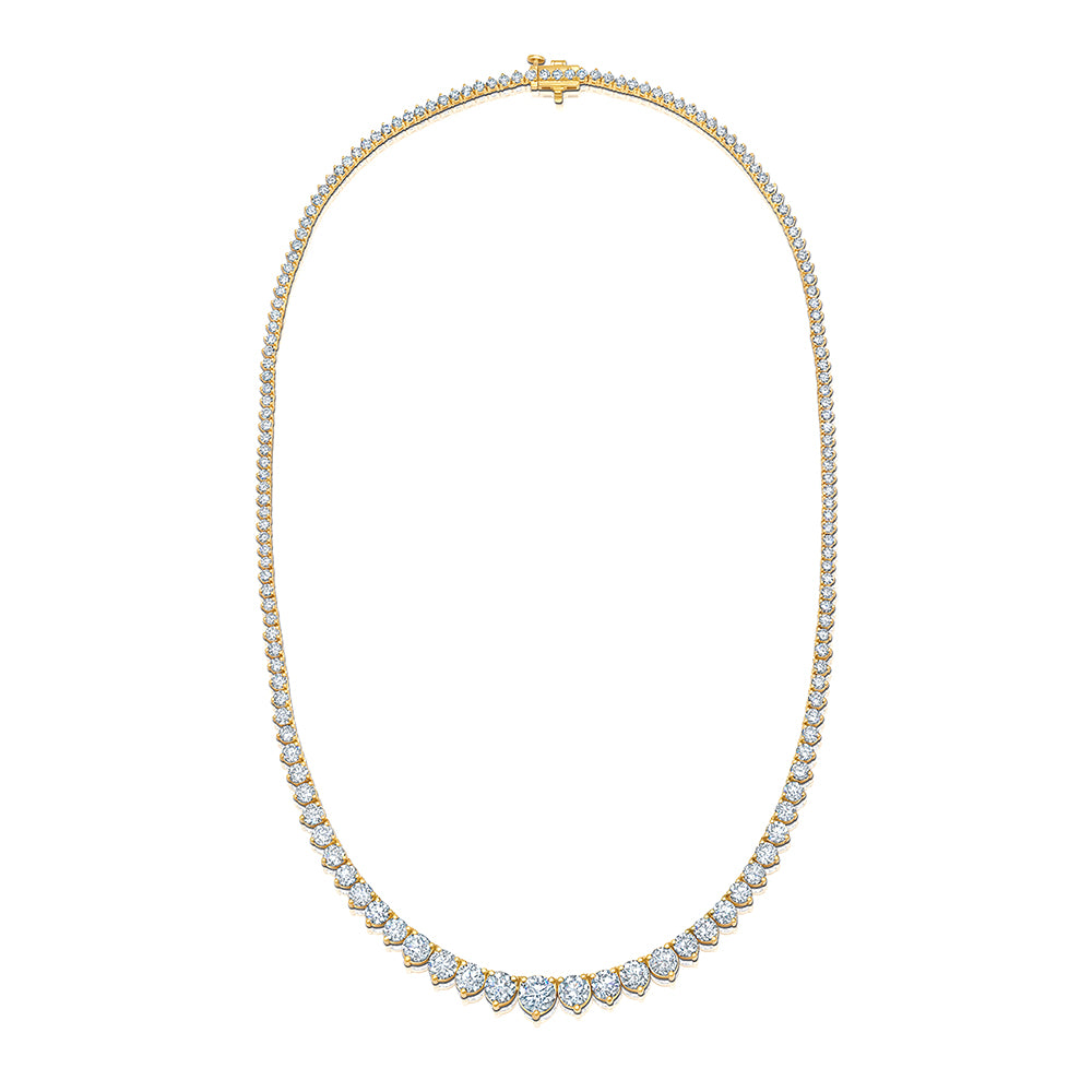 Graduated Diamond Tennis Necklace