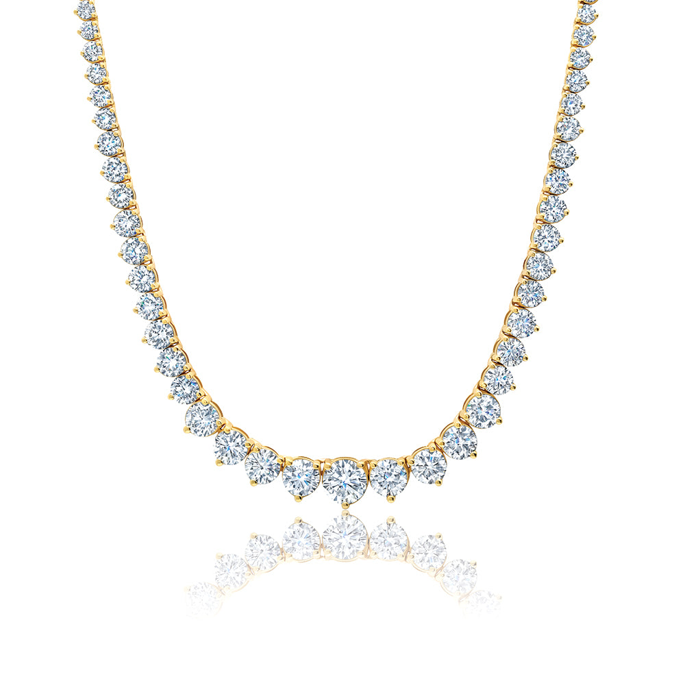Graduated Diamond Tennis Necklace