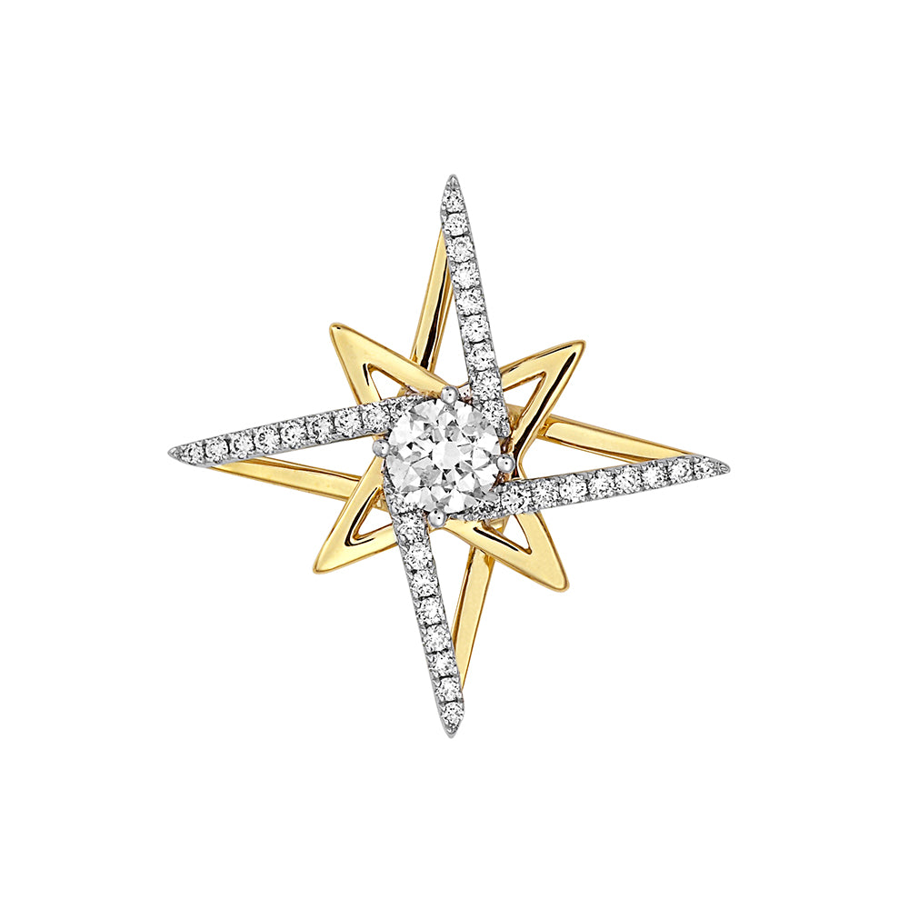 Chatham lab-grown diamond pendant, style FDP4964YW