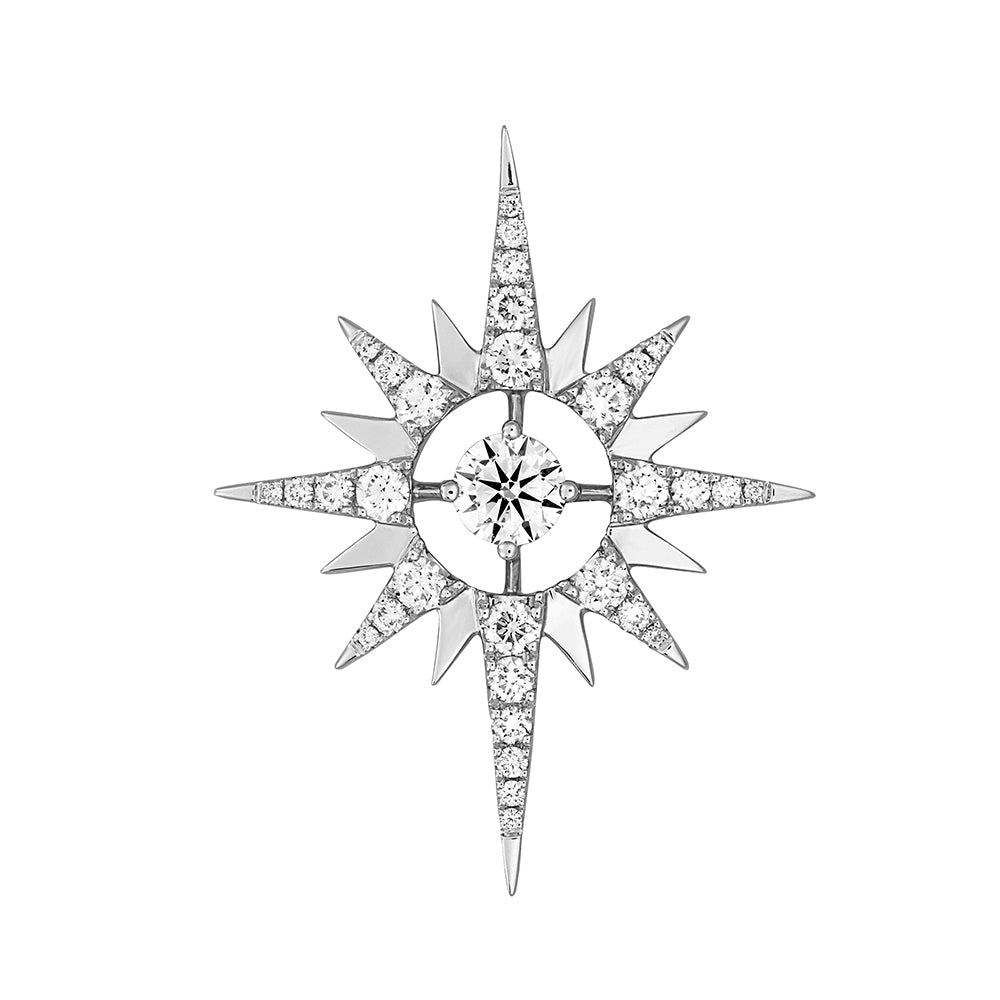 Chatham lab-grown diamond pendant in 14k white gold