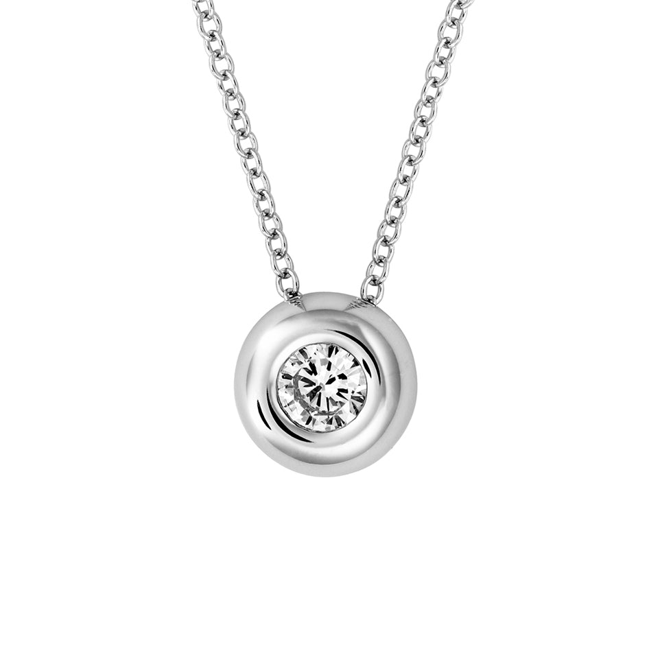 Chatham lab-grown diamond pendant, style FDP5010W