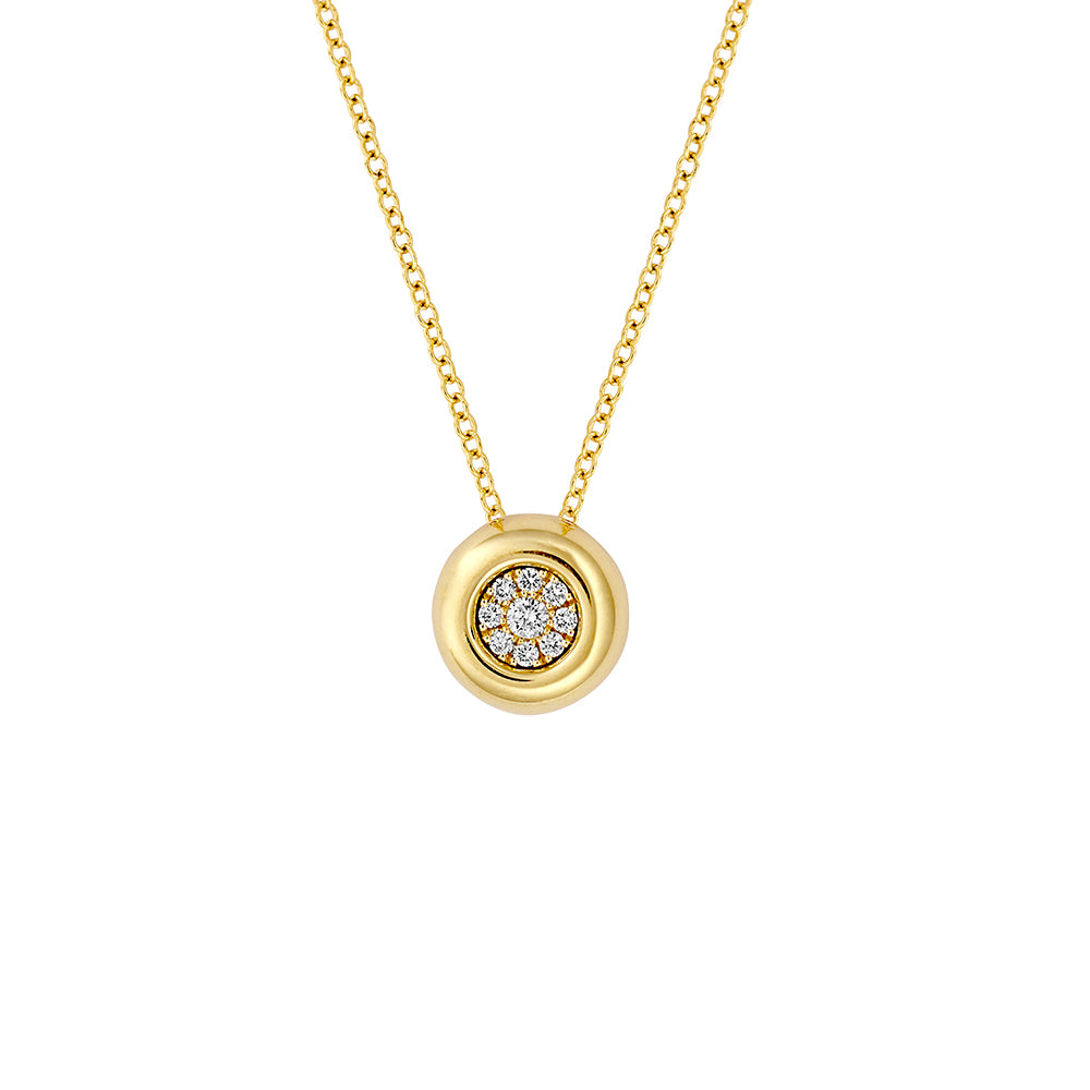 Chatham lab-grown diamond pendant, style FDP5011Y