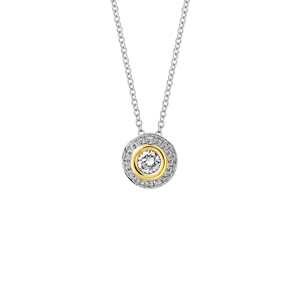 Chatham lab-grown diamond pendant, style FDP5012WY
