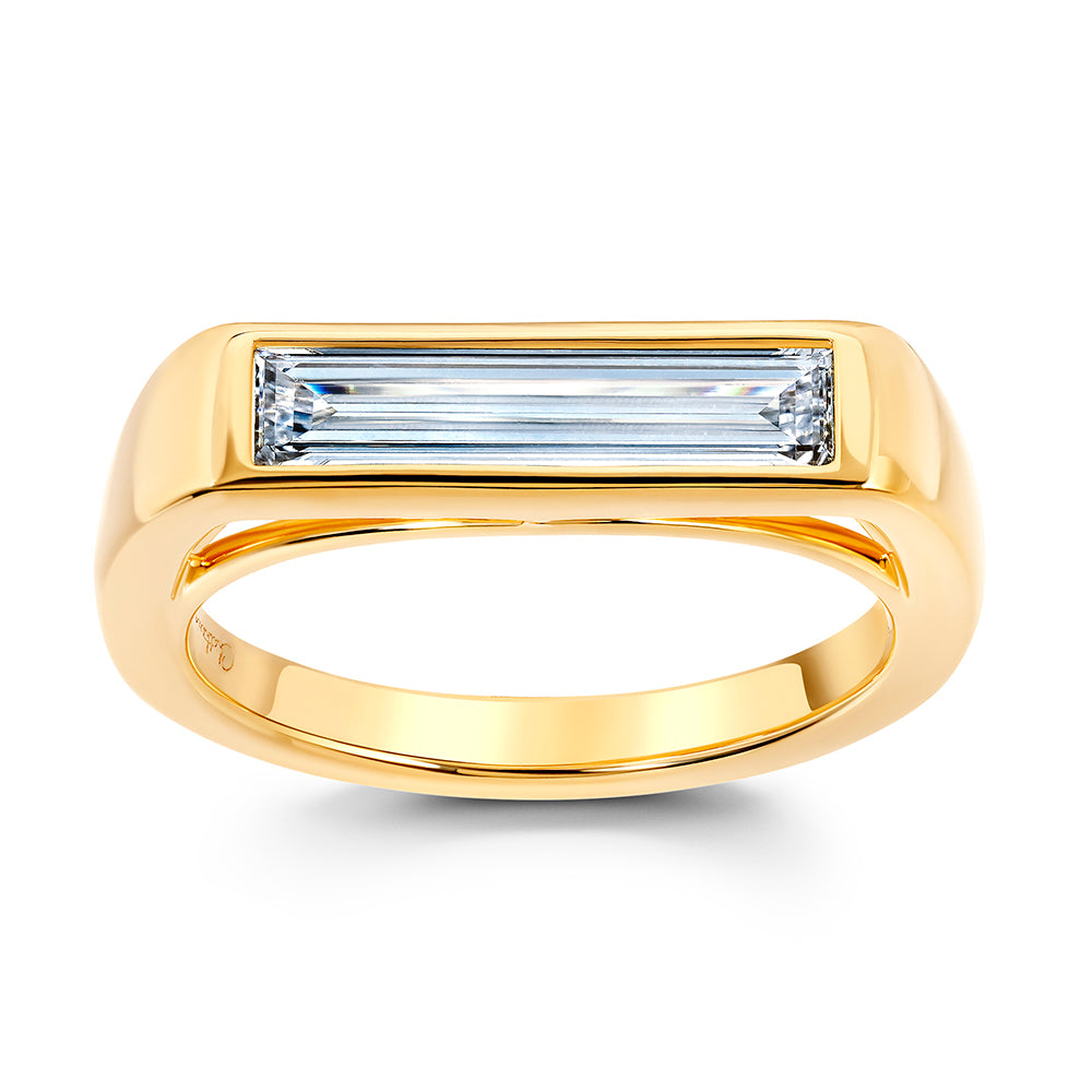 Chatham lab-grown diamond ring, style FDR15122Y