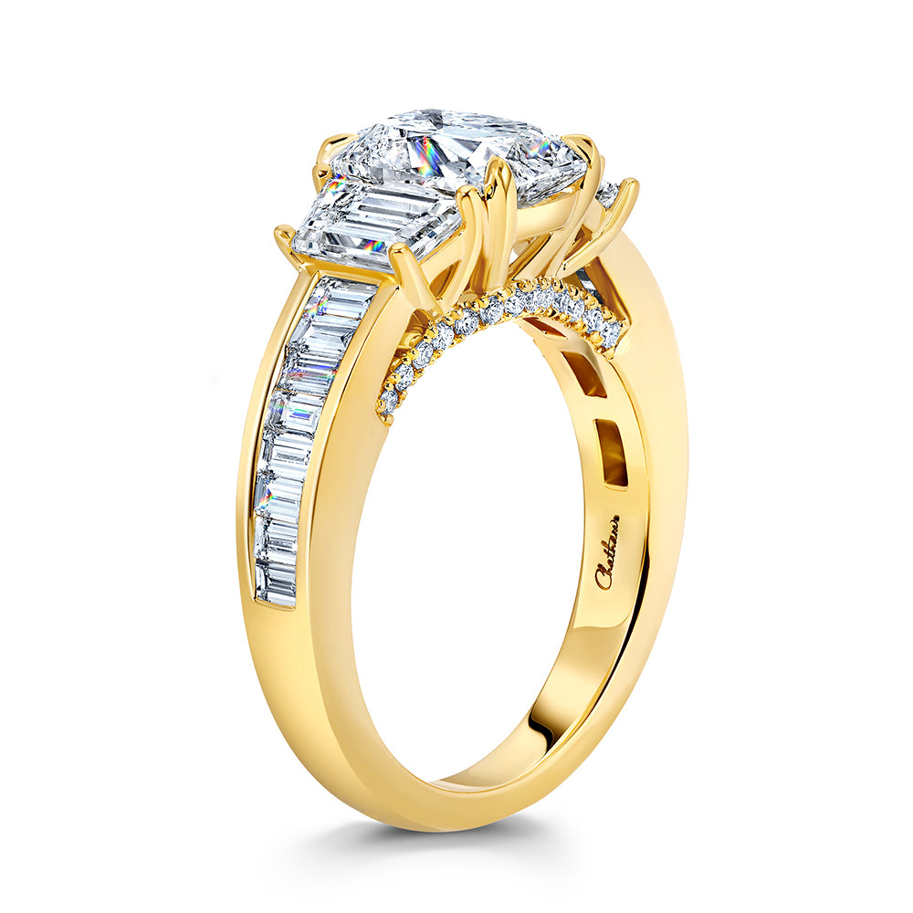 Diamond Ring – Antique Cushion, 18K Yellow Gold