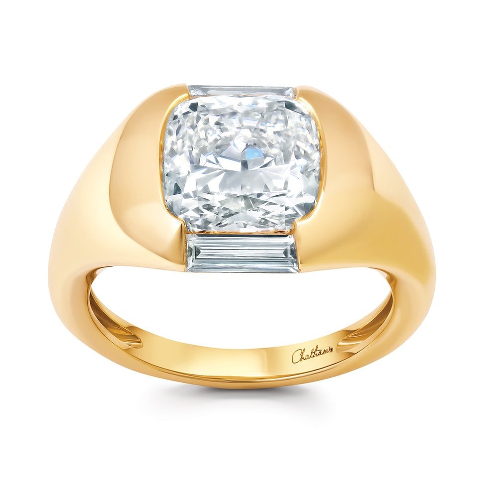Chatham lab-grown diamond ring, style FDR15361Y