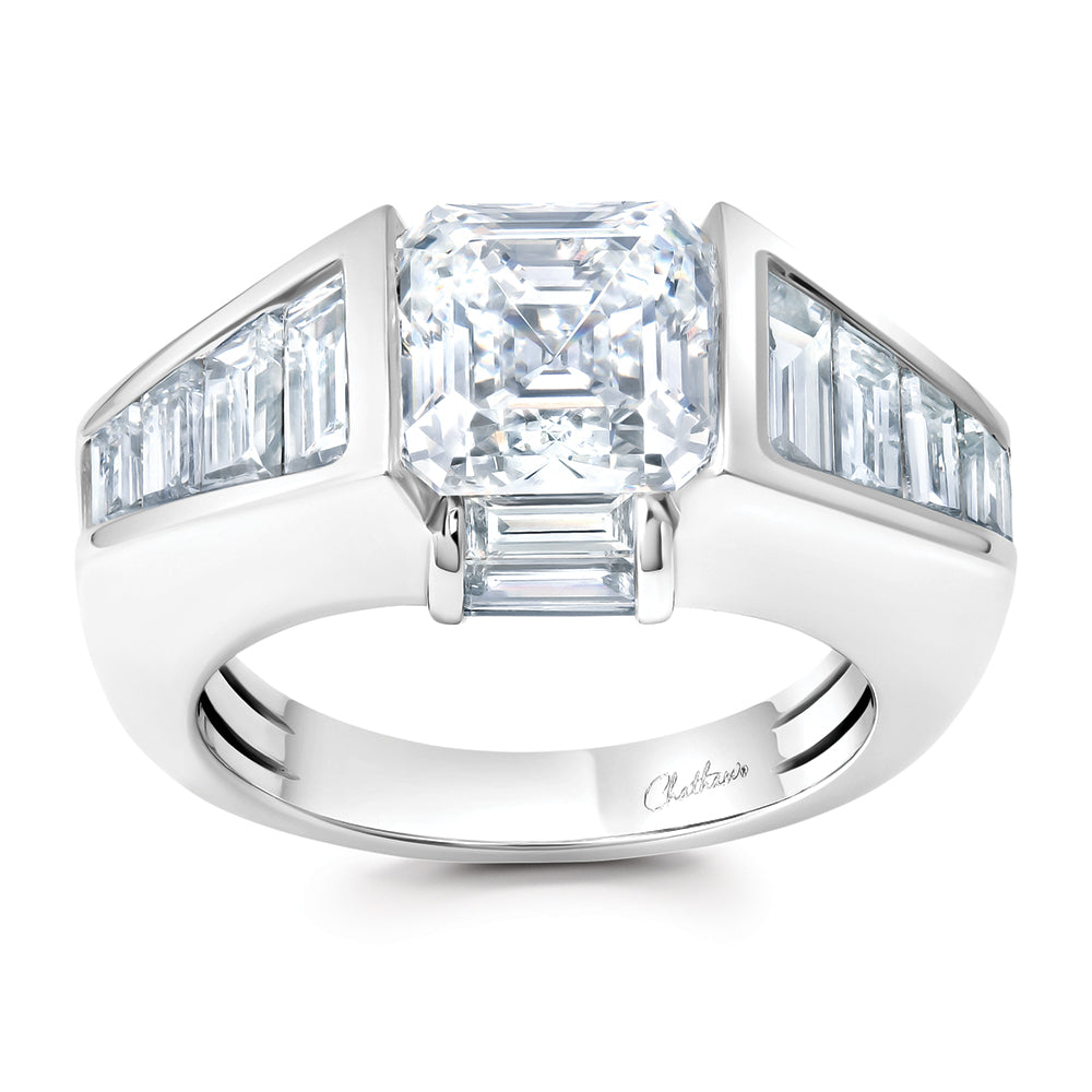 Chatham lab-grown diamond ring, style FDR15363W