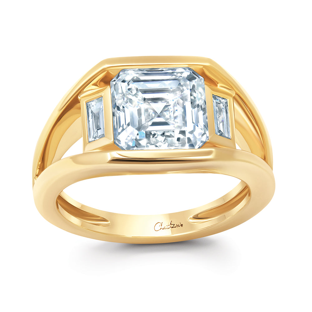 Chatham lab-grown diamond ring, style FDR15366Y