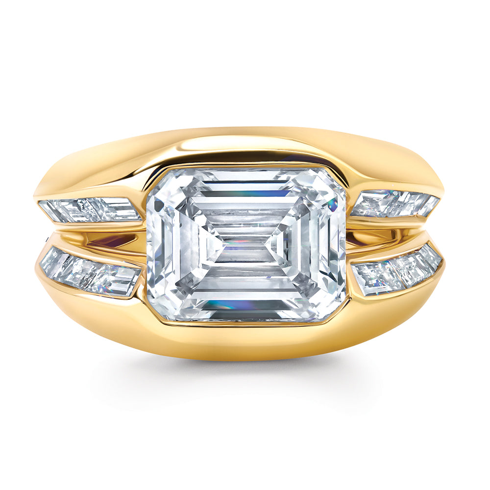 Chatham lab-grown diamond ring, style FDR15367Y