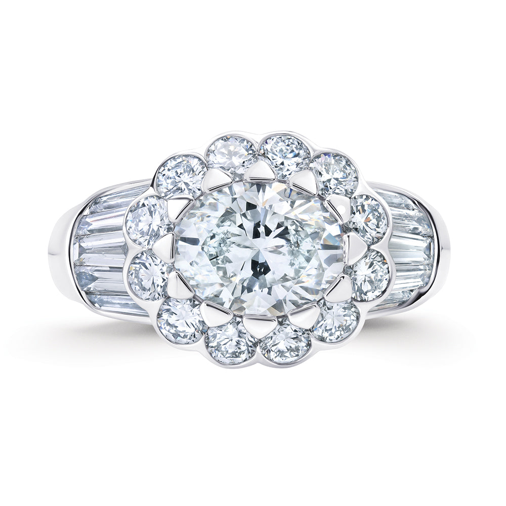 Chatham lab-grown diamond ring, style FDR15372W