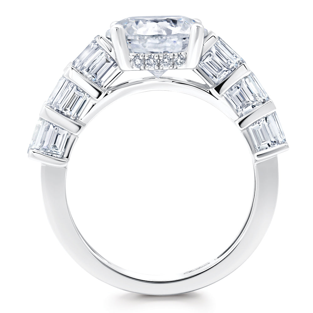 Diamond Ring – Round, 14K White Gold