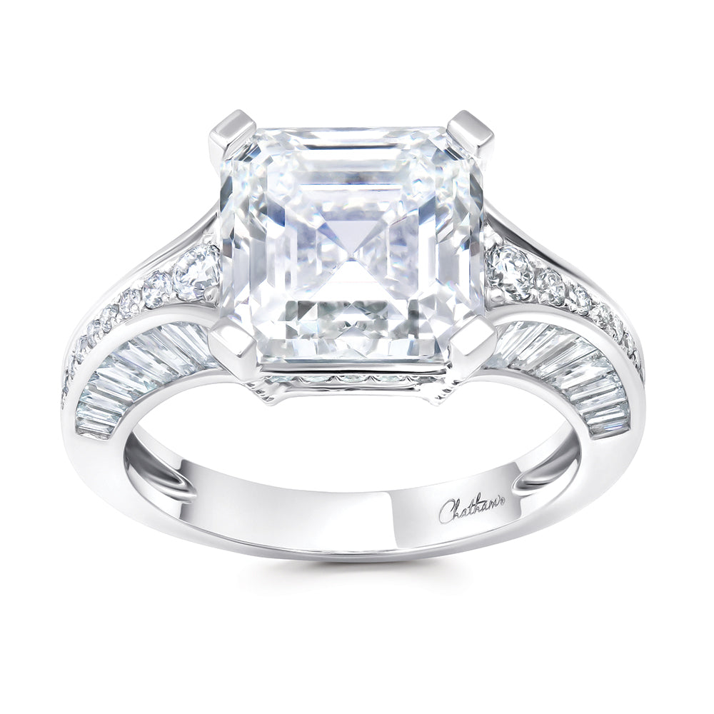 Chatham lab-grown diamond ring, style FDR15375W