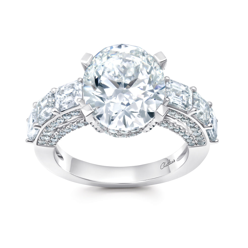Chatham lab-grown diamond ring, style FDR15376W