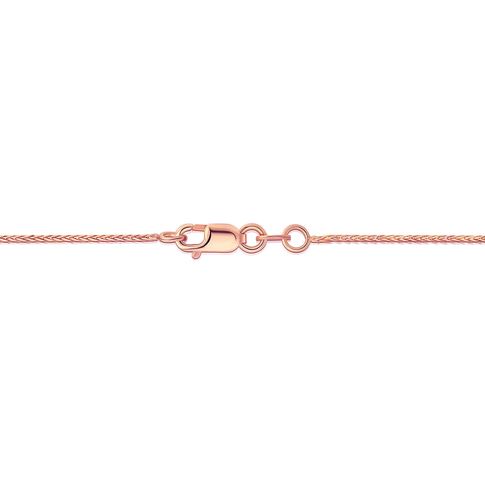 14K Rose Gold Wheat Chain