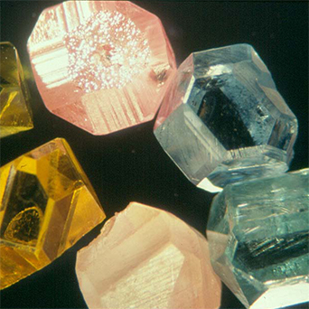 Growth of fancy Colored Diamonds, including blue, pink and yellow, begins