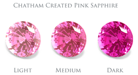 Lab grown sales pink sapphire