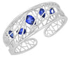 Blue Sapphire Cuff