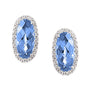 Chatham lab-grown aqua blue spinel earrings, style CE3828WAQ