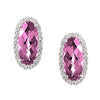 Pink Sapphire Earrings-CE3828WPS