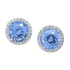 Aqua Blue Spinel Earrings