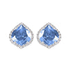 Aqua Blue Spinel Earrings