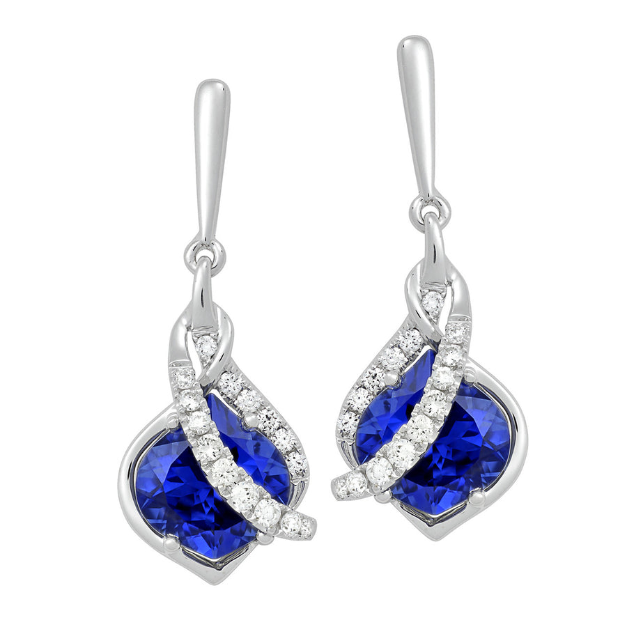 Blue Sapphire Earrings