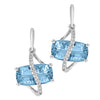 Aqua Blue Spinel Earrings