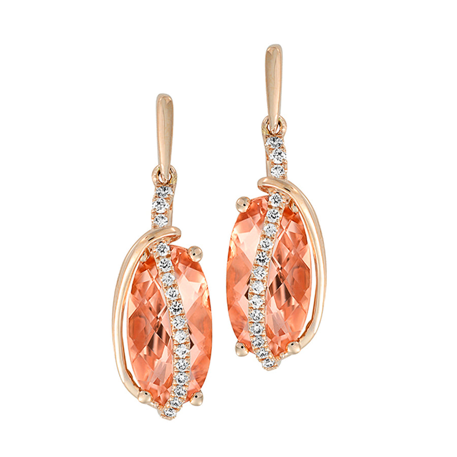Champagne Sapphire Earrings