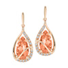 Champagne Sapphire Earrings