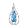 Aqua Blue Spinel Pendant