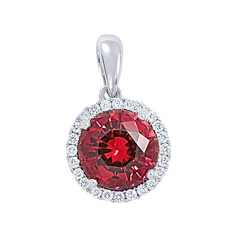 Chatham lab-grown ruby pendant, style CP3797WRU