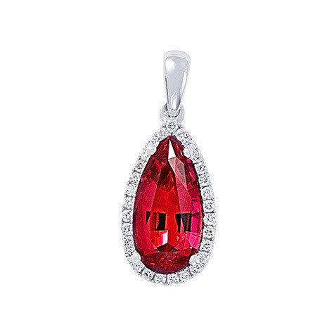 Chatham lab-grown ruby pendant, style CP3800WRU