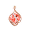 Champagne Sapphire Pendant-CP3891RCS