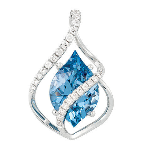 Aqua Blue Spinel Pendant