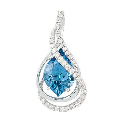Aqua Blue Spinel Pendant
