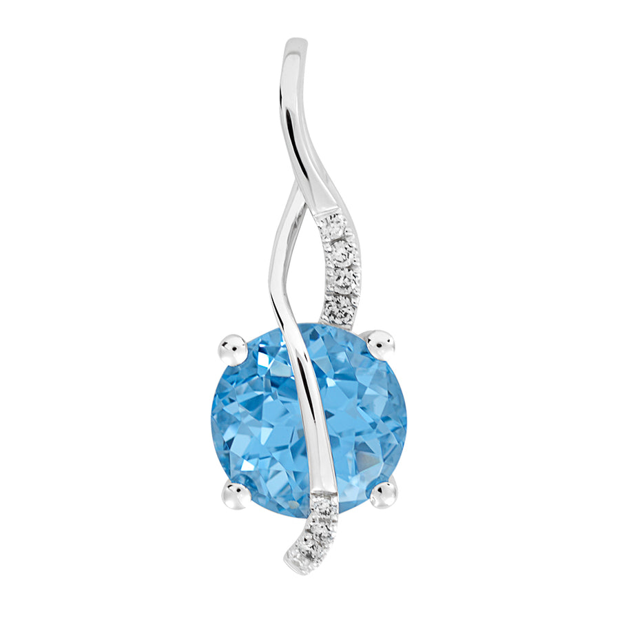 Aqua Blue Spinel Pendant